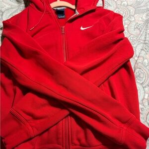 Nike Bright Red Full-Zip Hoodie